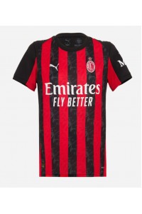 Fotbalové Dres AC Milan Dámské Domácí Oblečení 2025-26 Krátký Rukáv